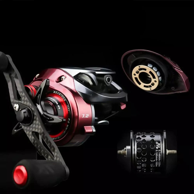 Carrete SeaKnight RED FOX BFS ultraligero 7.2:1/8.1:1 con freno magnético