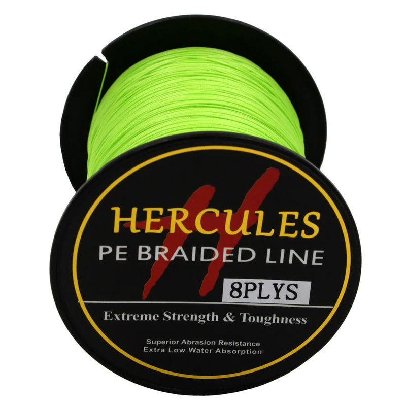 Hercules Línea Trenzada 8 Hilos PE 100m Súper Fuerte 10-300LB Pesca Mar