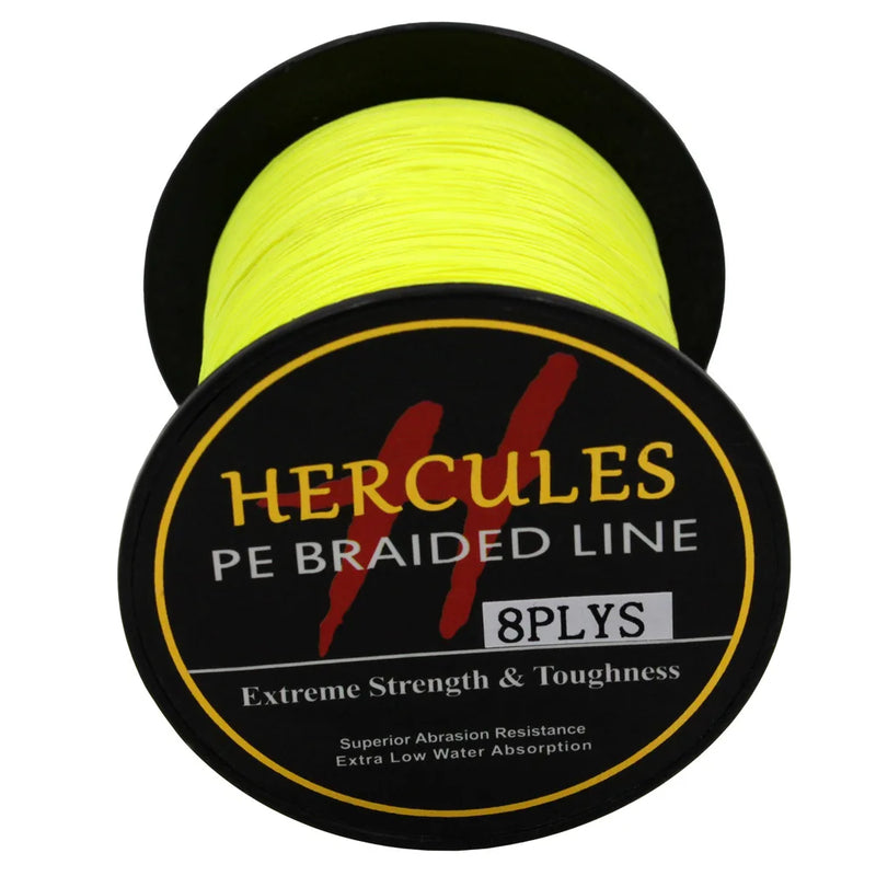 Hercules Línea Trenzada 8 Hilos PE 100m Súper Fuerte 10-300LB Pesca Mar
