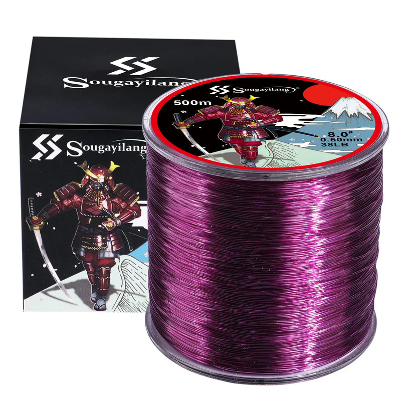 Sougayilang Línea Monofilamento Nylon 500m Revestida en Fluorocarbono