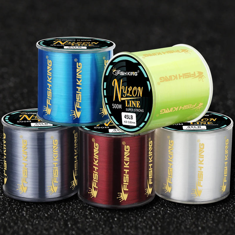 FISH KING Línea de Pesca 300m/500m Monofilamento Nylon 4-34LB