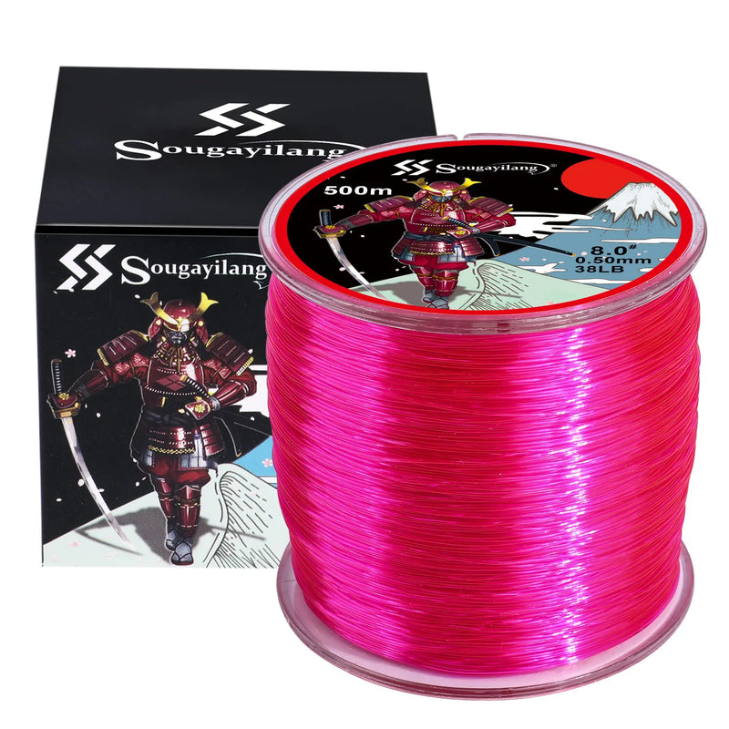 Sougayilang Línea Monofilamento Nylon 500m Revestida en Fluorocarbono