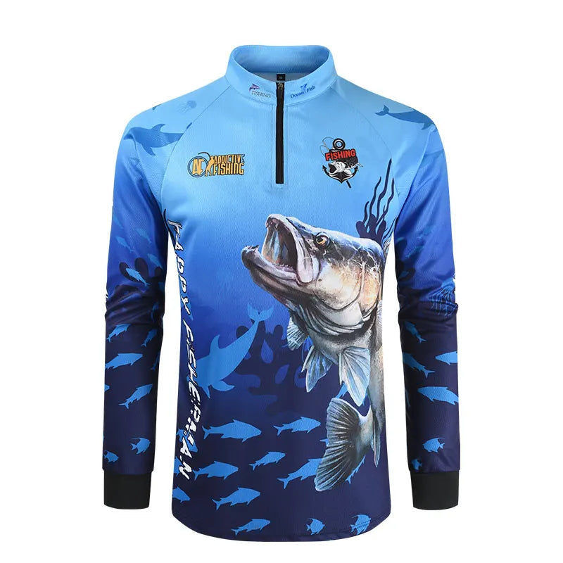 Camisa de Pesca Sougayilang Anti-UV UPF 50+ Secado Rápido Hombre