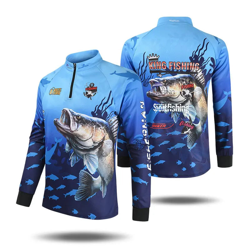 Camisa de Pesca Sougayilang Anti-UV UPF 50+ Secado Rápido Hombre