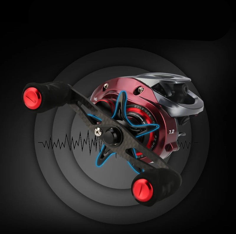 Carrete SeaKnight RED FOX BFS ultraligero 7.2:1/8.1:1 con freno magnético