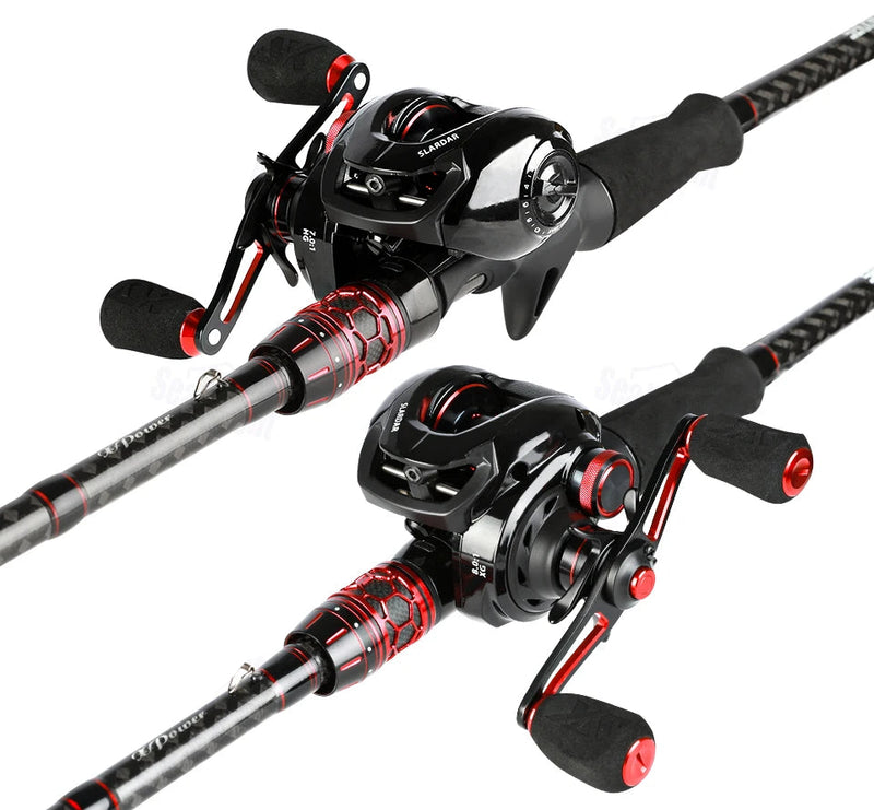 Carrete SeaKnight SLARDAR 7.0:1 / 8.0:1 con freno magnético y arrastre 18LB