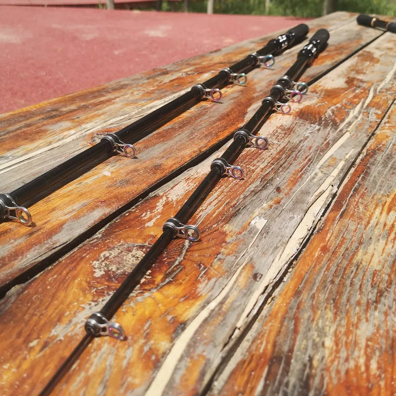 Caña de pescar telescópica 1.5-3.0m, ultraligera, portátil, fibra de carbono, ideal para viaje