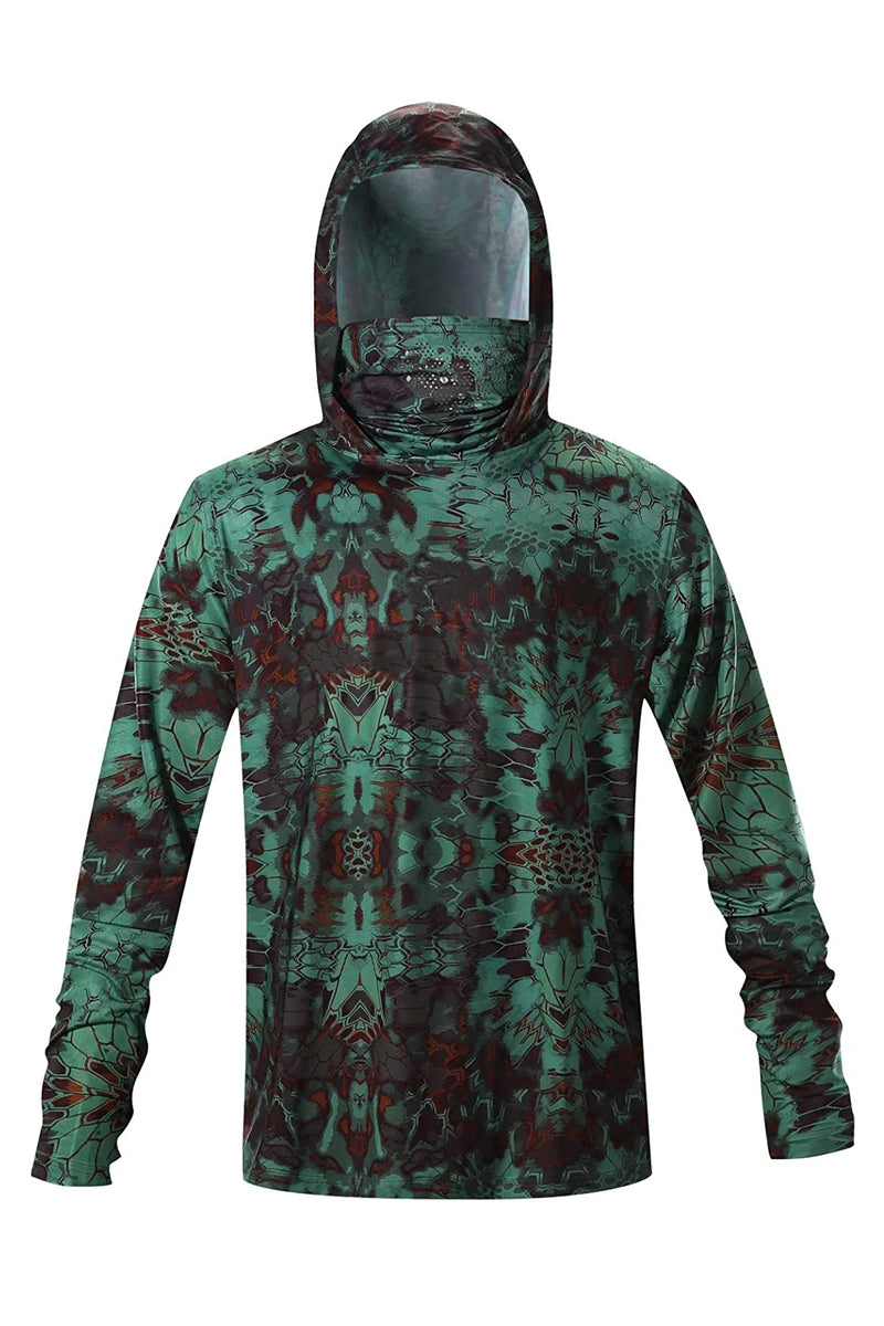 Camisa de Pesca con Capucha y Protección UV Hombre Verano 2025