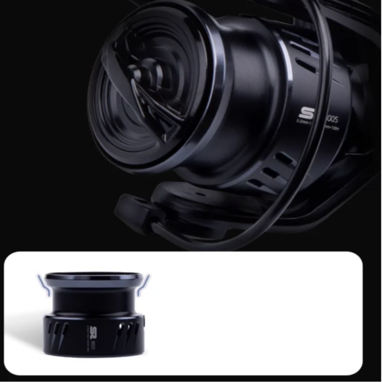 Carrete Mavllos S2 Spinning 800S/1000S, ultra ligero, fibra de carbono, 119 g