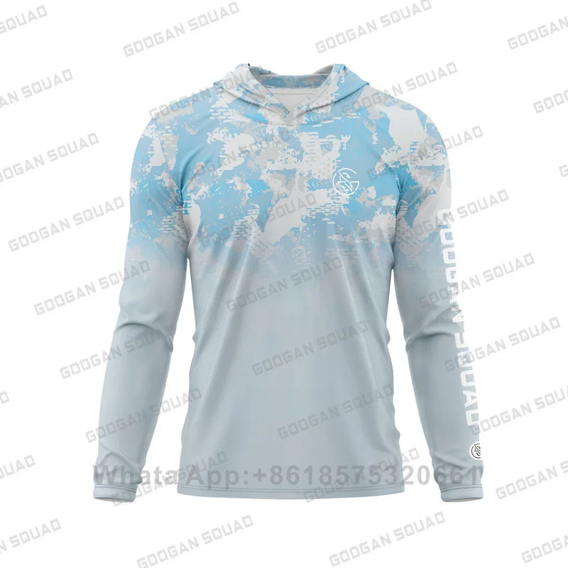 Googan Squad Camisa de Pesca UPF 50+ Manga Longa com Capuz