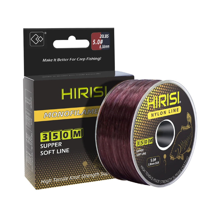 Hirisi Línea de Pesca Monofilamento 350m Nylon Japonés 12-20LB