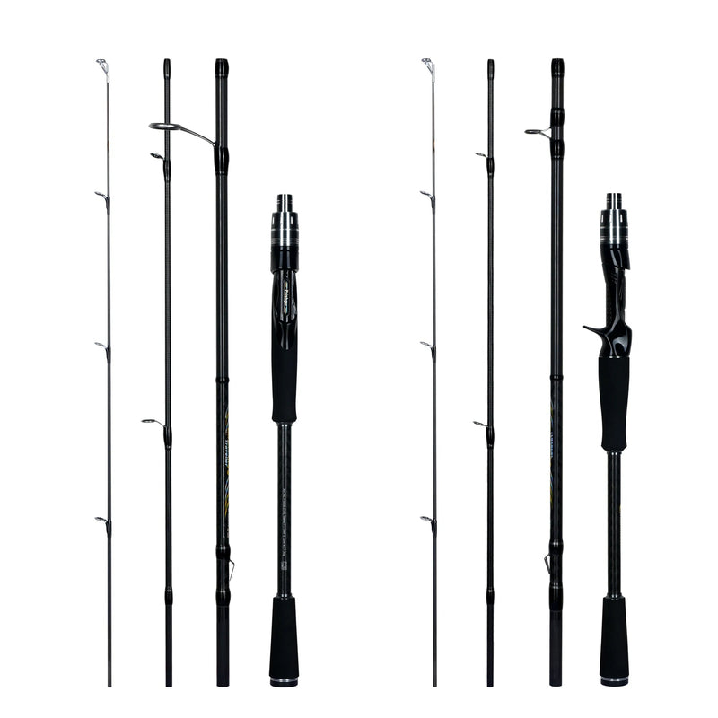 Caña Maximus spinning/casting 1.8m a 3.0m, carbono 30T, anillas FUJI, viaje, L/M/ML