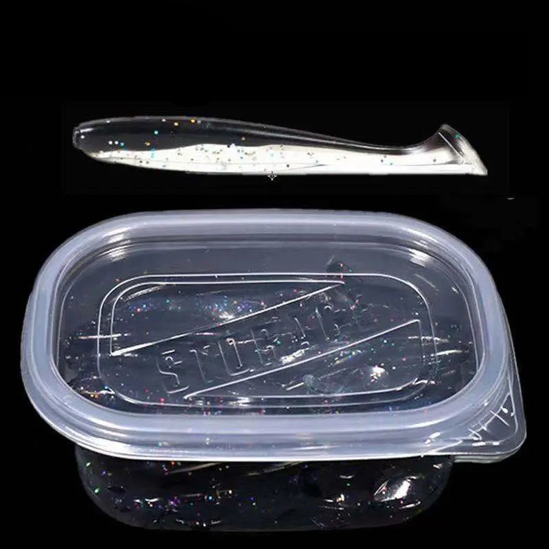 Set de 50 señuelos blandos SHIQIAN para lucio y lubina, vibración de silicona 55mm/75mm