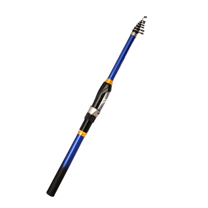 Caña telescópica de carbono 1.5-3.0m, liviana, portátil, punta luminosa, ideal para pesca nocturna