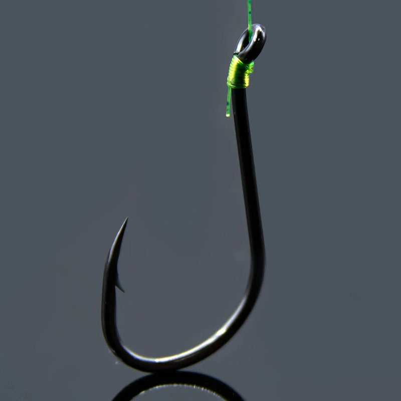 Anzuelos triples 9KM tipo pulpo, acero carbono, 4# a 1/0#, 50–100 piezas