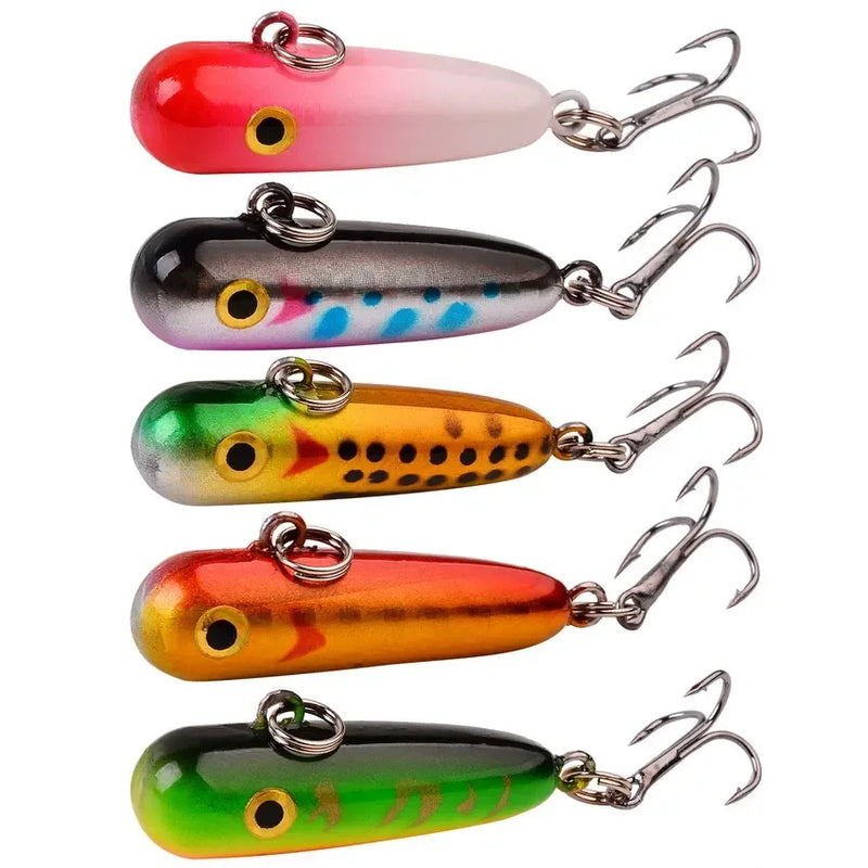 Kit de señuelos duros tipo minnow Misto, crankbait con ojos 3D para carpa y pesca ligera