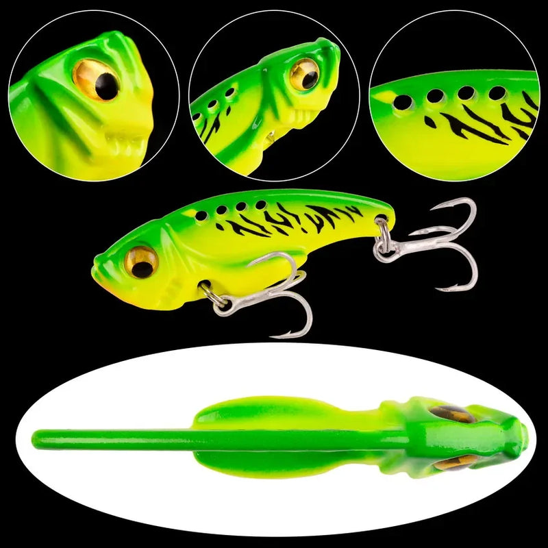 Set de 5 señuelos metálicos VIB Aorace con caja, 3g a 20g, tipo crankbait y swimbait