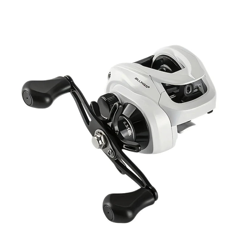 Carrete baitcasting BILLINGS AW 6.3:1 con arrastre 18LB y cuerpo de aluminio