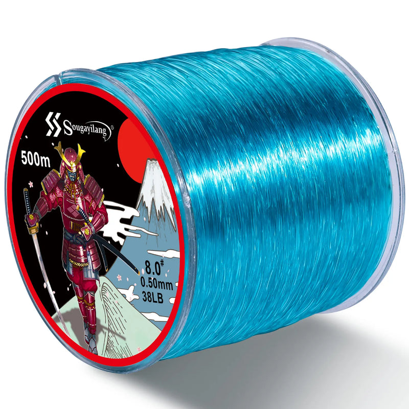 Sougayilang Línea Monofilamento Nylon 500m Revestida en Fluorocarbono
