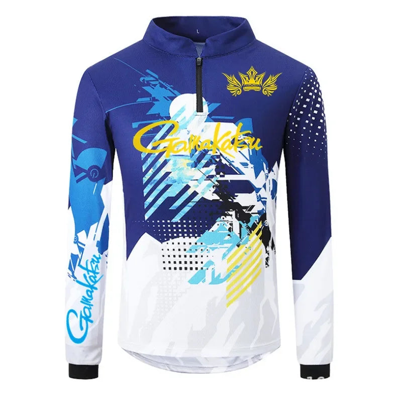 Camisa de Pesca Hombre Manga Larga Secado Rápido Anti-UV Verano