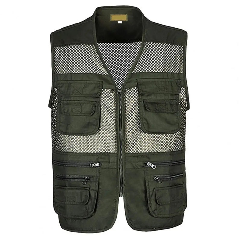 Chaleco Deportivo Multi Bolsillos Hombre Verano Outdoor Malla