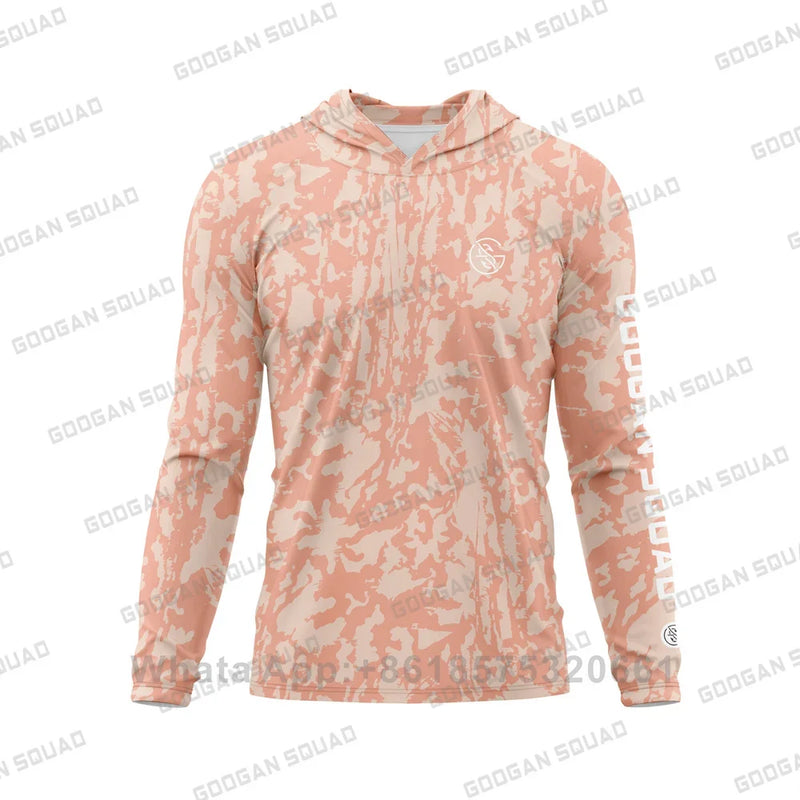Googan Squad Camisa de Pesca UPF 50+ Manga Longa com Capuz