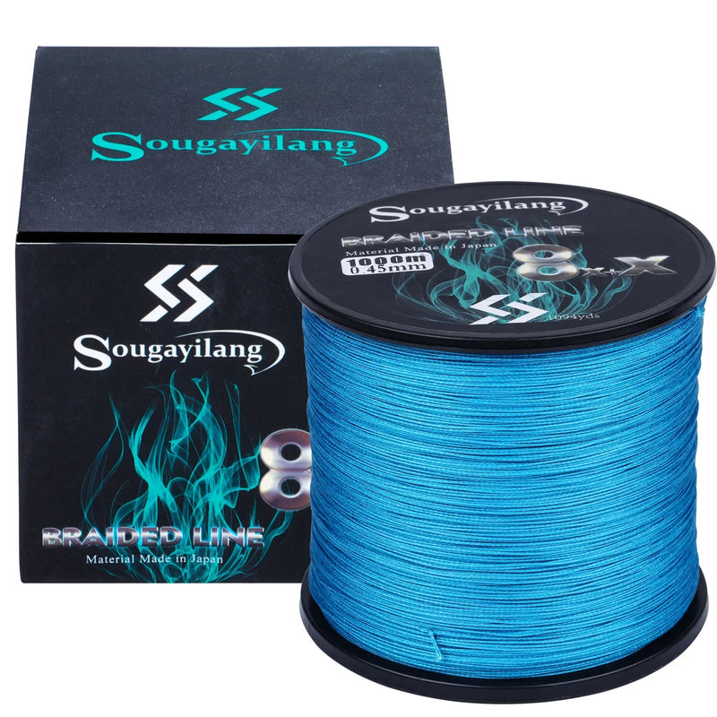 Sougayilang Línea Trenzada 9 Hilos PE 300m/500m/1000m 7-45LB
