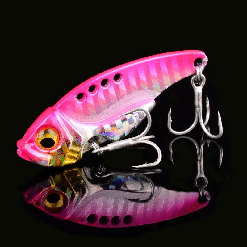 Set de 5 señuelos metálicos VIB Aorace con caja, 3g a 20g, tipo crankbait y swimbait