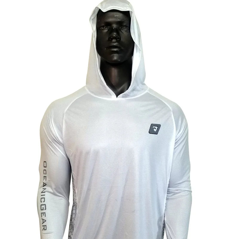 Camisa de Pesca com Capuz UPF 50+ Manga Longa Secado Rápido