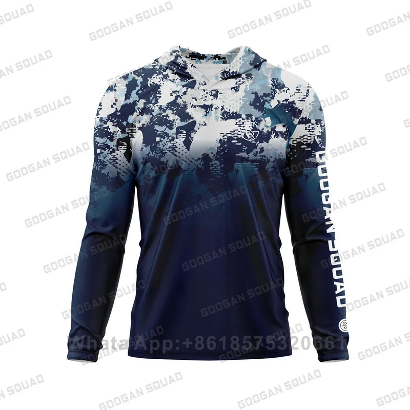 Googan Squad Camisa de Pesca UPF 50+ Manga Longa com Capuz
