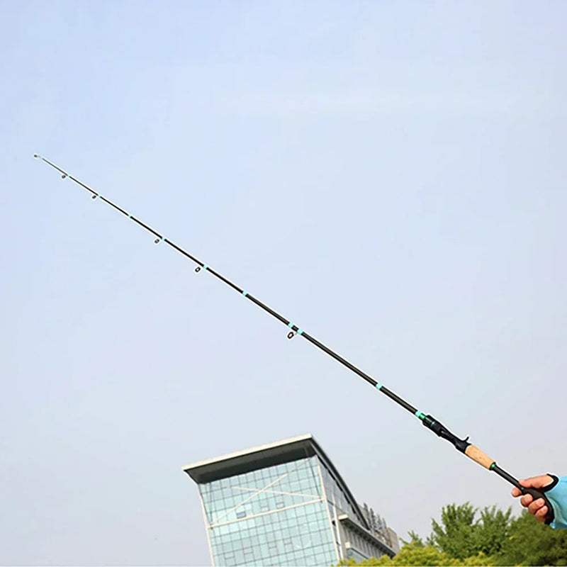 Caña de spinning ultraligera, 1.8/2.1m, punta sólida ML, jigging, 4-5 secciones