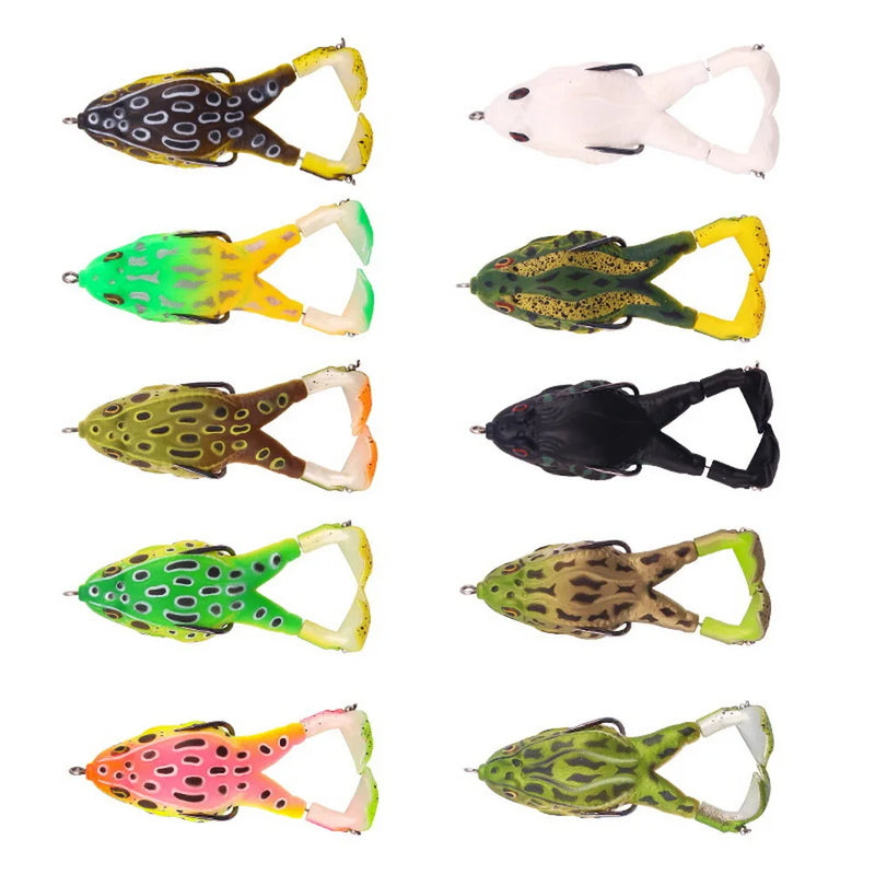 Señuelo blando tipo rana con doble hélice SANMO, topwater 13.6g/16.6g, para pesca de lubina y bagre
