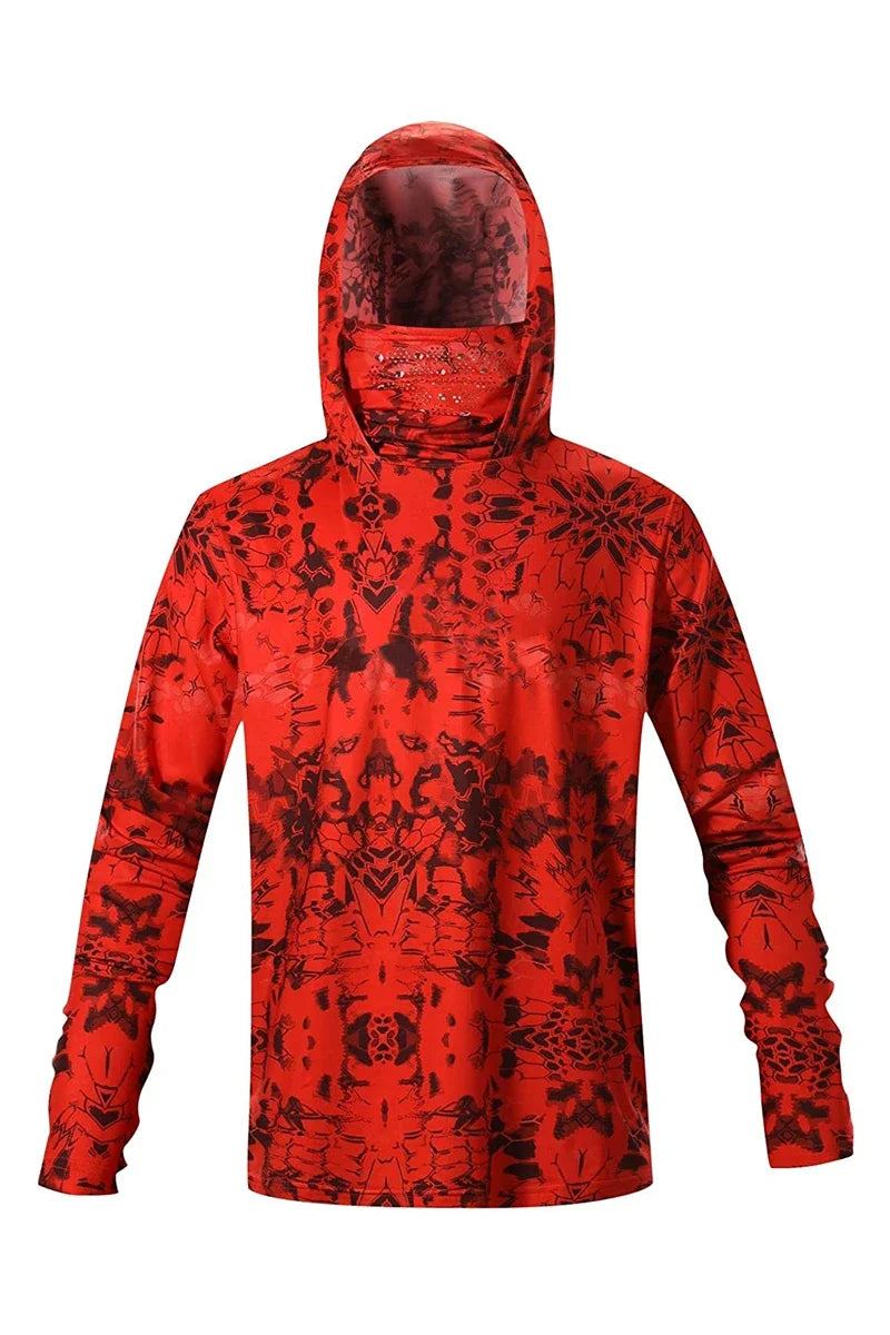 Camisa de Pesca con Capucha y Protección UV Hombre Verano 2025