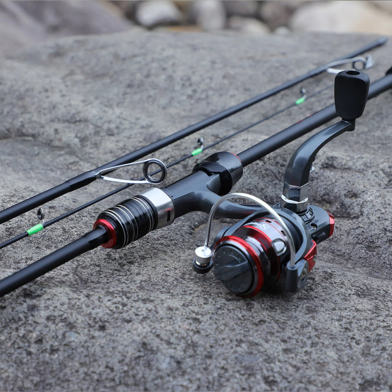 Caña Sougayilang spinning/casting 1.8-2.1m, fibra de carbono, 3/4 secciones, ultraligera