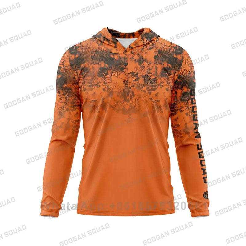 Googan Squad Camisa de Pesca UPF 50+ Manga Longa com Capuz