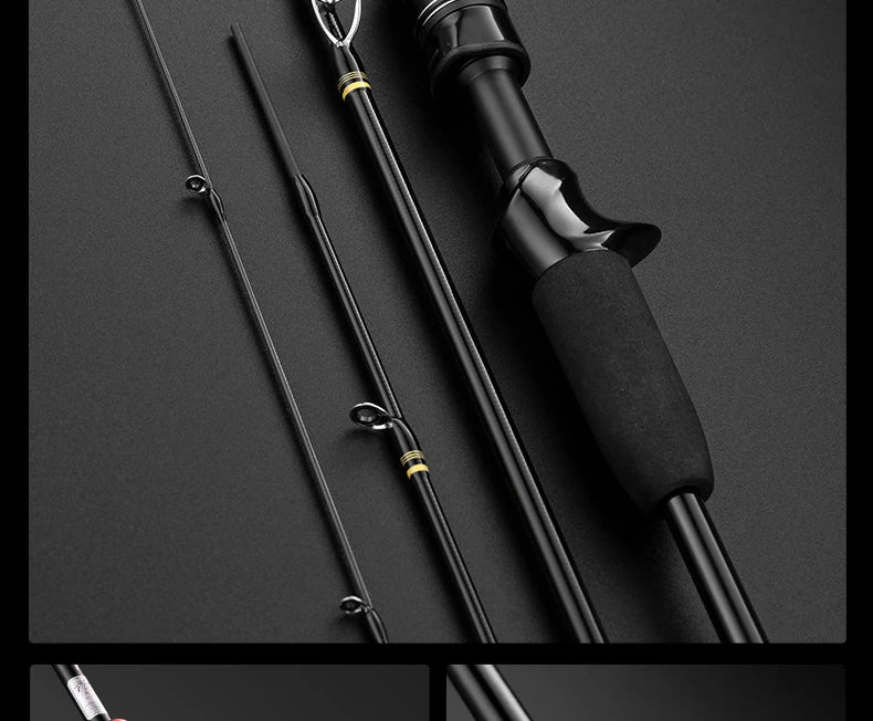 Caña ultraligera Rooblinos DELICACY 1.8m-1.98m, spinning/casting, 0.6-8g, carbono + 2 puntas