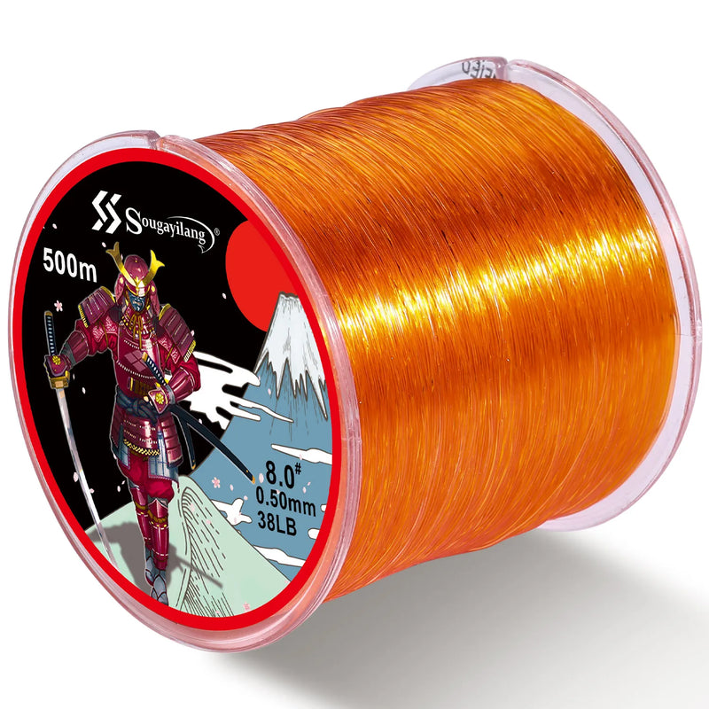 Sougayilang Línea Monofilamento Nylon 500m Revestida en Fluorocarbono