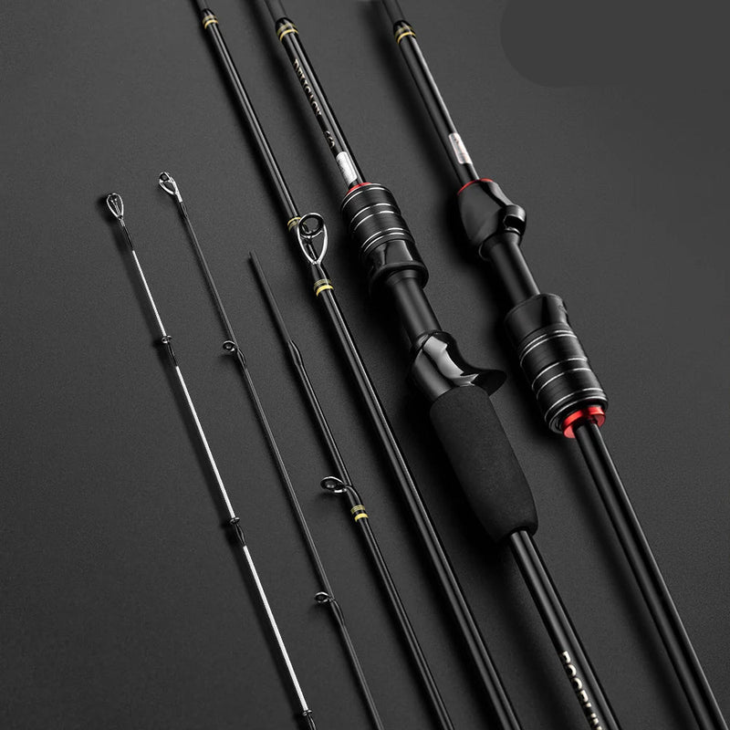 Caña ultraligera Rooblinos DELICACY 1.8m-1.98m, spinning/casting, 0.6-8g, carbono + 2 puntas
