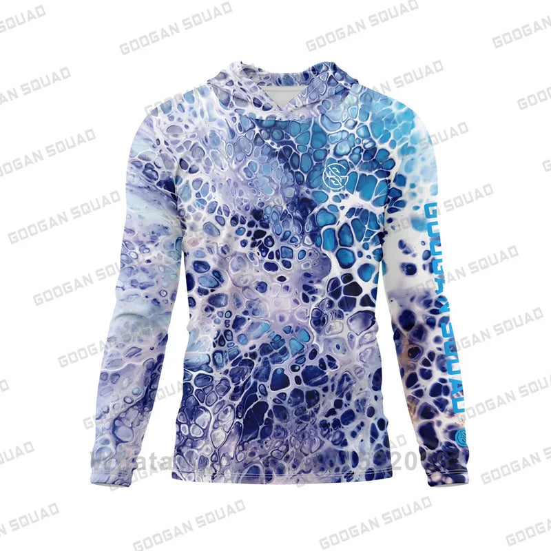 Googan Squad Camisa de Pesca UPF 50+ Manga Longa com Capuz