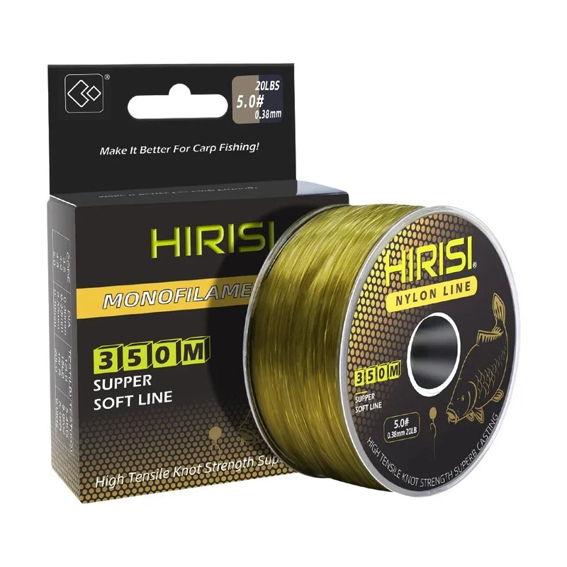 Hirisi Línea de Pesca Monofilamento 350m Nylon Japonés 12-20LB