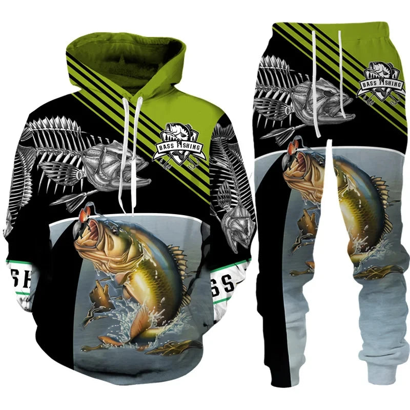 Conjunto Deportivo 3D Pesca y Caza Estilo Camo Hombre/Mujer Outdoor