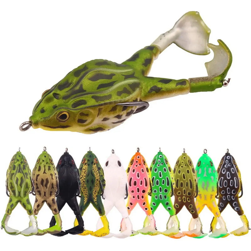 Señuelo blando tipo rana con doble hélice SANMO, topwater 13.6g/16.6g, para pesca de lubina y bagre