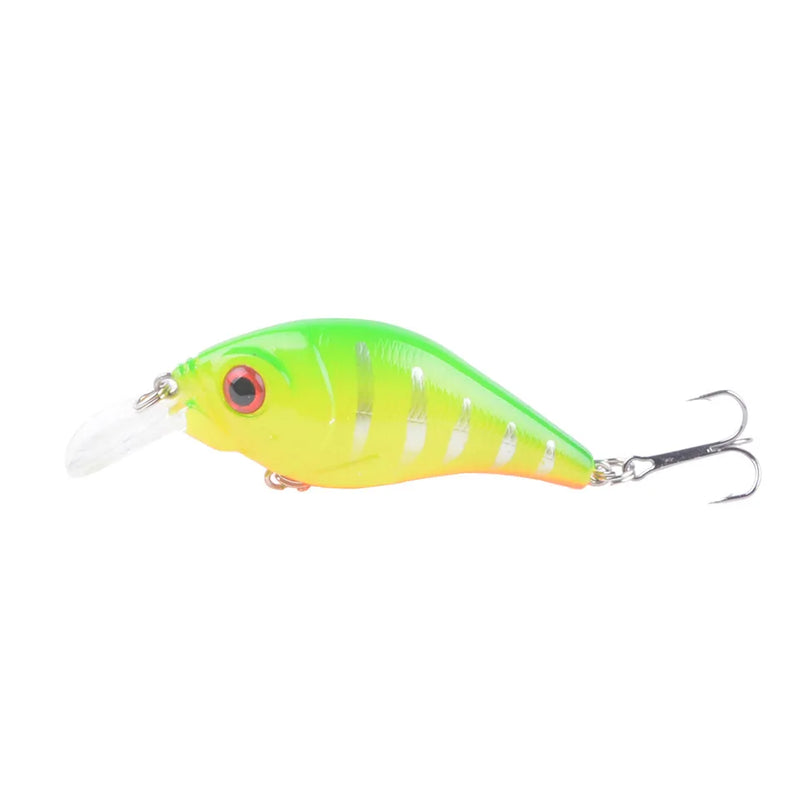 Señuelo duro VIB 7.5cm 10.2g con ojos 3D, hundimiento y ganchos triples de acero