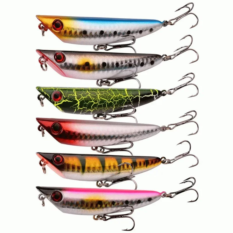 Kit de señuelos duros tipo minnow Misto, crankbait con ojos 3D para carpa y pesca ligera