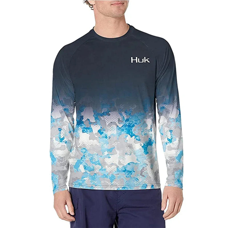 Camisa de Pesca Hombre Manga Larga UV Secado Rápido Verano