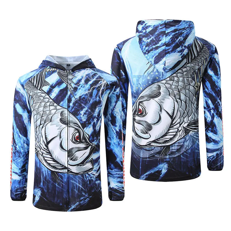 Camisa de Pesca Sougayilang Anti-UV UPF 50+ Secado Rápido Hombre