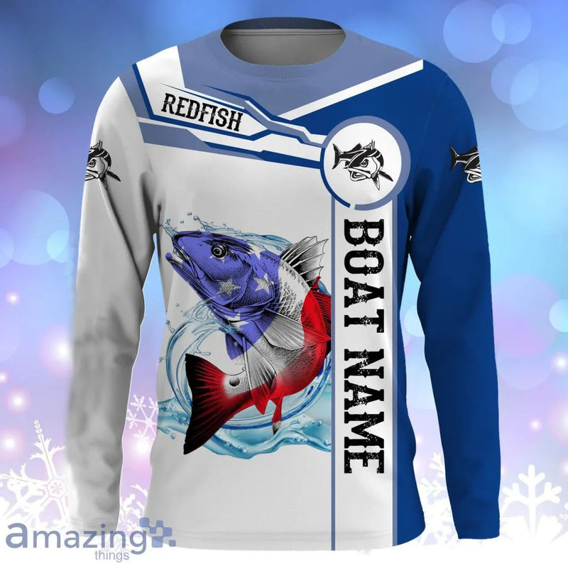 Camiseta 3D Manga Longa Pesca Streetwear Outono Unissex