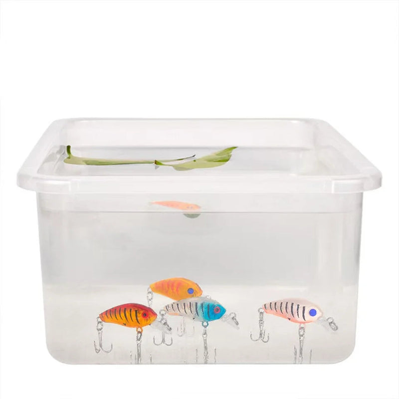 Set de 8 señuelos flotantes tipo minnow para pesca topwater en mar, con caja o bolsa