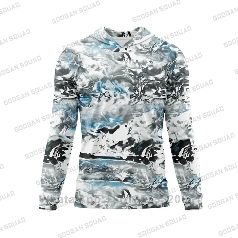 Googan Squad Camisa de Pesca UPF 50+ Manga Longa com Capuz
