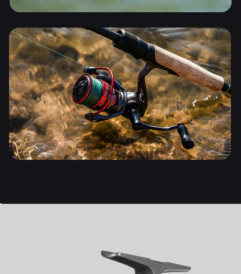 Carrete HANDING ELITE giratorio 5.2:1 con arrastre 6kg y sistema de descenso lento